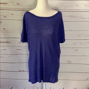 Periwinkle sheer top